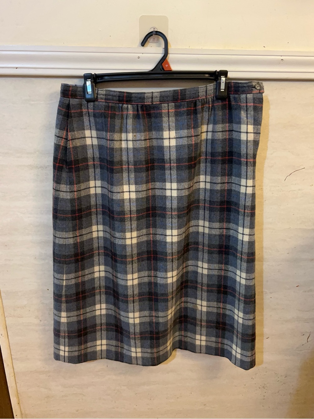 Vintage Pendleton plaid 100% Virgin Wool Fully Lined Skirt
